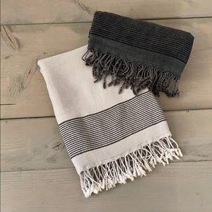 Turkish Bath/Beach Towel - Bone Color